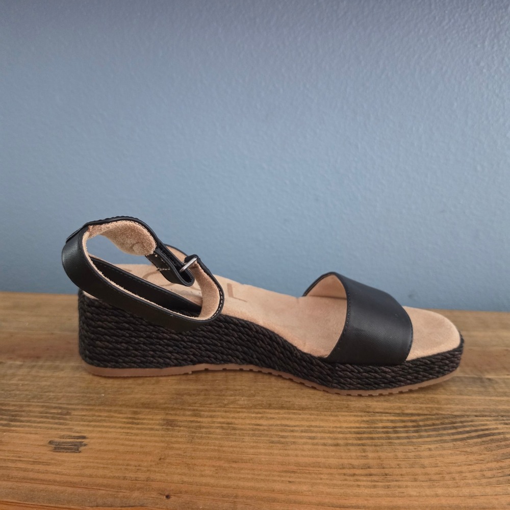 Soul Naturalizer Womens Gloria Wedge Sandal Black Espadrille Platform Size 9.5M - Picture 6 of 11